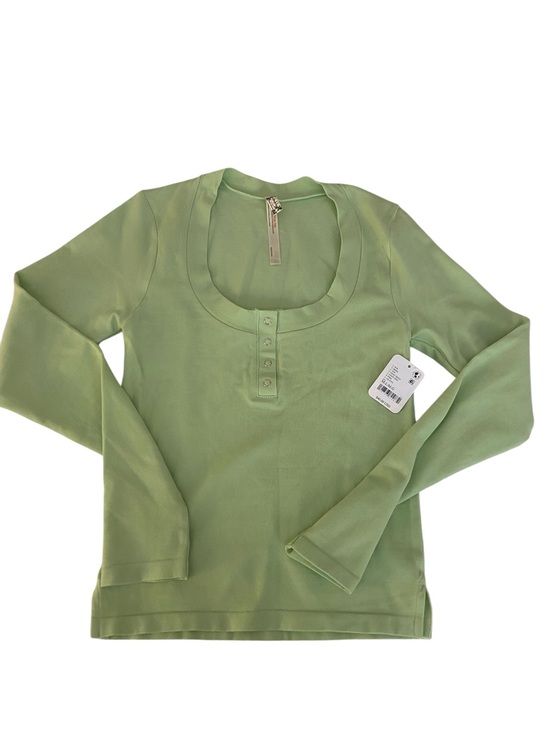Intimately By Free People Tops - NWT INTIMATELY FREE PEOPLE LONG SLEEVE RIBBED HENLEY GREEN SHIRT SIZE M/L